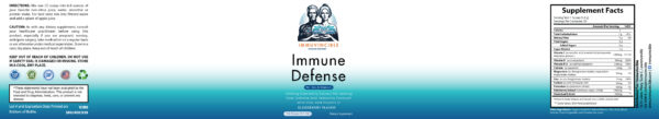 Immune Defense Label